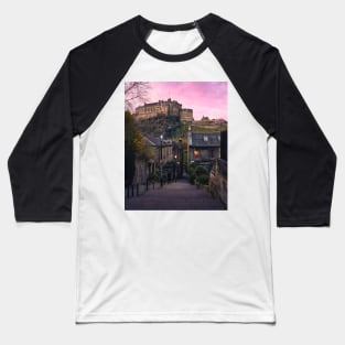 Edinburgh Castle Baseball T-Shirt